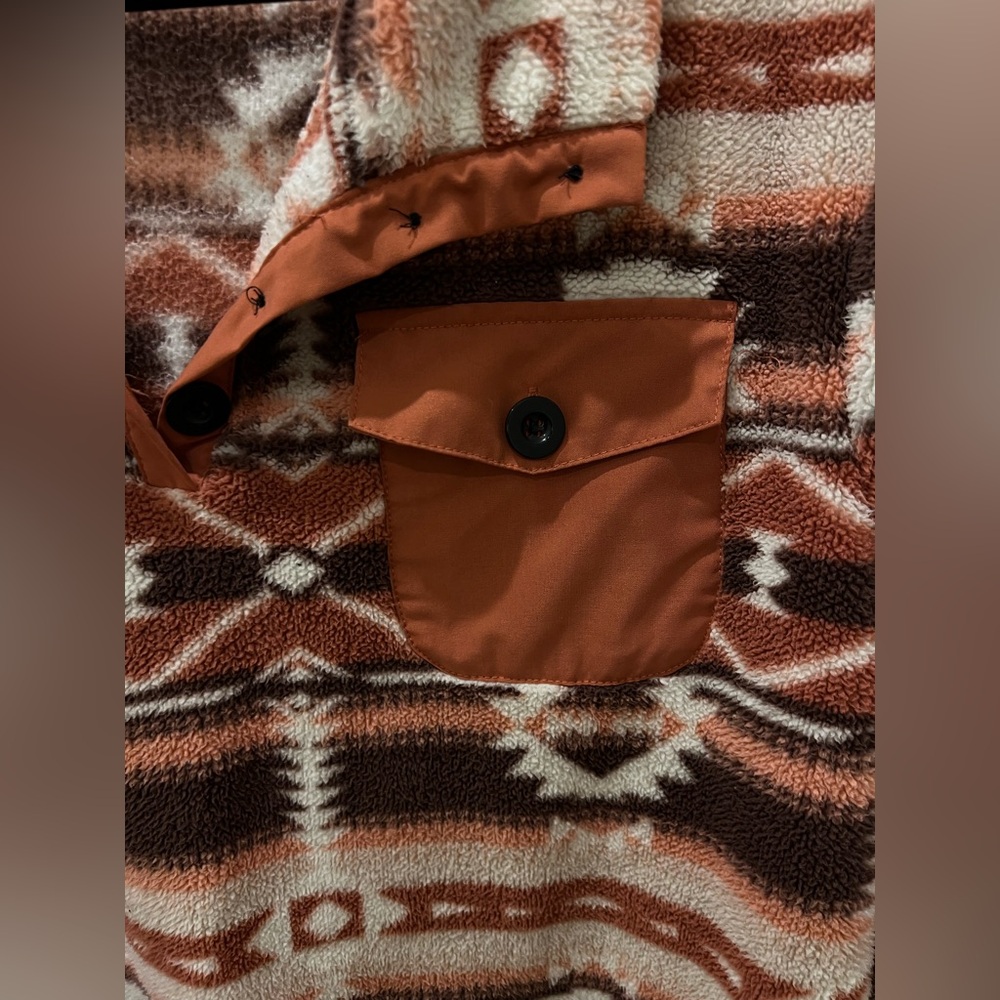 Mens Aztec Patterned Pullover Sweater - image 2